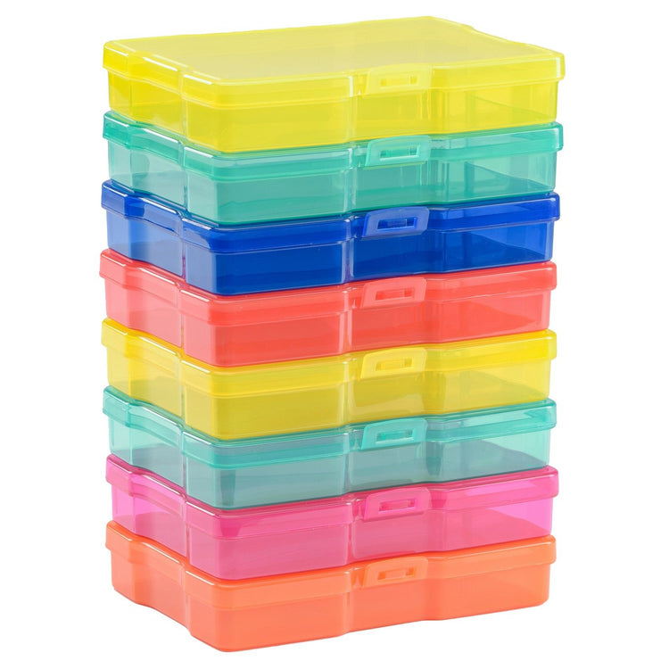 Vaessen creative • gekleurde opbergboxen assorti 8stuks