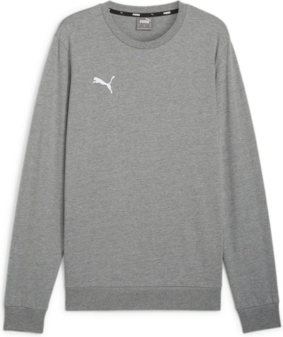 Puma teamgoal casuals crew neck sweat heren sporttrui - medium gray heather- white