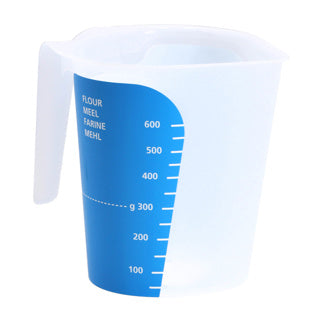 Maatbeker 1000 ml blauw dbp | 3 stuks