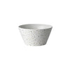 Dutch rose amsterdam loft kom 10 cm wit glitter | 2 stuks