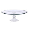 Royal leerdam taart plateau glas op voet 33 cm x 12.2 cm | 2 stuks