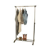 V-part kledingrek 84x170x43 cm zwart