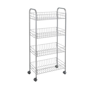 Metaltex opbergtrolley ascona grijs | 2 stuks