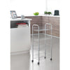 Metaltex keuken badkamer opbergtrolley ascona 41x23x84 cm wieltjes