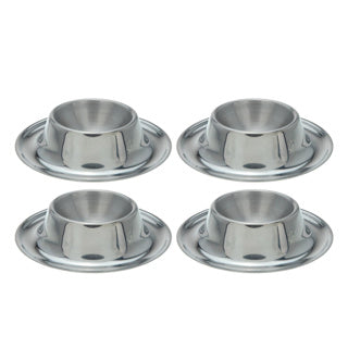 Excellent houseware eierdopset rvs 4 stuks | 4 stuks