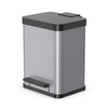 Hailo öko duo plus pedaalemmer 2x9l metallic grijs