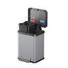 Hailo öko duo plus pedaalemmer 2x9l metallic grijs