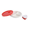 Rotho micro clever magnetronbord 1.2l 26x4.8 cm papaya rood wit