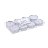 Kerst theelicht 8 stuks zilver | 4 stuks - afbeelding 2