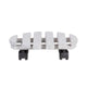 Trolley grijs rond outdoor | 4 stuks