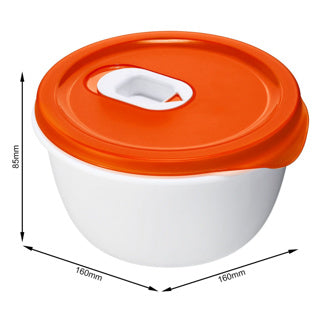 Rotho magnetronschaal 0,8 l micro papaya rood | 2 stuks