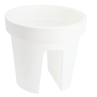 No brand ronde balkonbak 28 cm wit