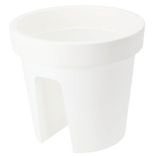 No brand ronde balkonbak 28 cm wit