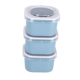 Sunware sigma lunchbakjes set van 3 blauw | 3 stuks