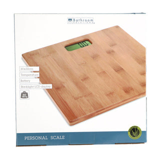 Bathroom solutions bamboe weegschaal 30 x 30 cm