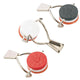 Westmark set van 3 flessendoppen met siliconenafdichting, staal, rood wit zwart, 44402270