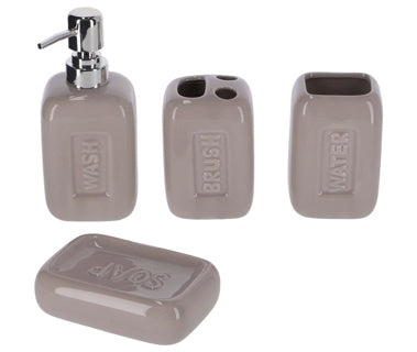 Badkamerset 4-delig | 3 stuks