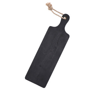 Snijplank rubberwood zwart | 2 stuks