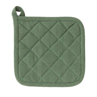 Linen more linen and more pannenlap indi army green 20 x 20 cm | 3 stuks