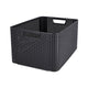 Curver style mand l rotanstyle antraciet (lxbxh 44x32x23cm)
