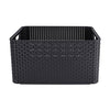Curver style mand l rotanstyle antraciet (lxbxh 44x32x23cm)