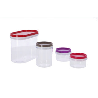 Alpina opbergdozen 4 stuks transparant | 2 stuks