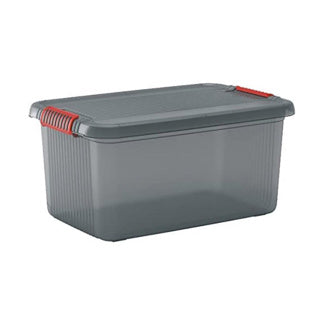 Kis k latch opbergbox l met deksel 43 l transparant