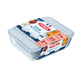 Pyrex cook freeze ovenschalen rechthoek set van 2 22 x 17 en 24 x19 cm