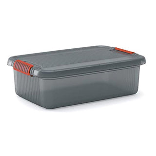 Kis k latch opbergbox m met deksel 28 l transparant