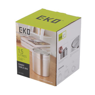 Eko tafelafvalbak fandy 1.5l - zilver | 2 stuks