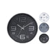 Wandklok 30,5 cm 3 assorti zilver | 2 stuks
