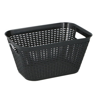 Opbergmand 29x20x15 cm assorti grijs of zwart | 4 stuks