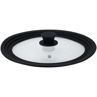 Alpina glazen deksel met siliconen rand 24 26 28 cm