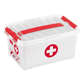 Sunware q-line first aid box 6l wit rood