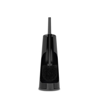 Brabantia toiletborstel en houder zwart dia.12x42cm