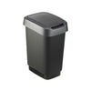 Rotho twist afvalbak 10l zwart