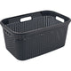 Curver style wasmand rotanstyle 45 liter antraciet 27x38x59cm