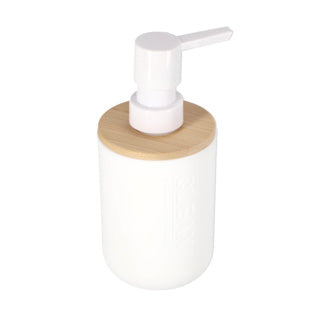Home styling zeeppompje wit; bamboe