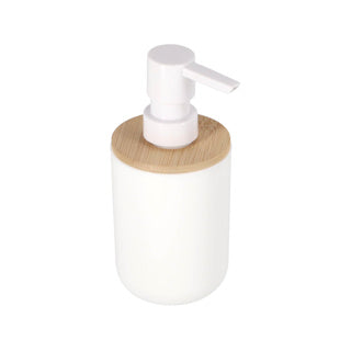 Home styling zeeppompje wit; bamboe