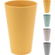 Excellent houseware beker 400ml gerecycled kunststof 4 assorti