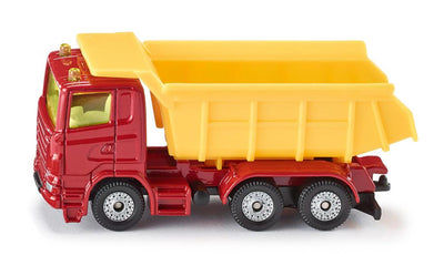 Siku 1075 vrachtwagen met kantelbak 83x30x38mm rood geel