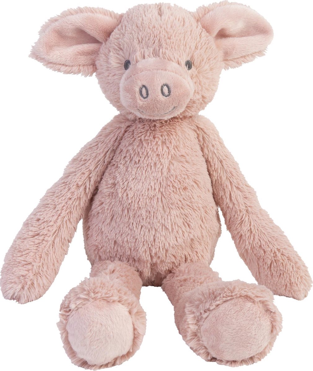 Happy horse varken perry knuffel 38cm - roze - baby knuffel