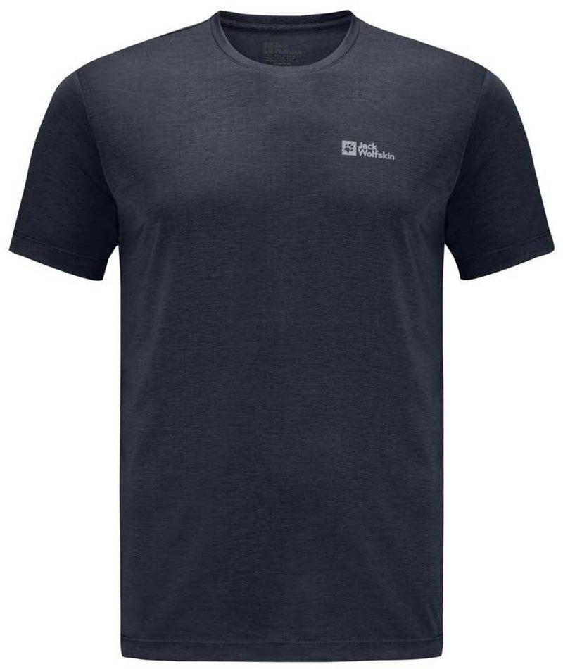 Jack wolfskin vonnan s s t m heren t-shirt-midnight sky