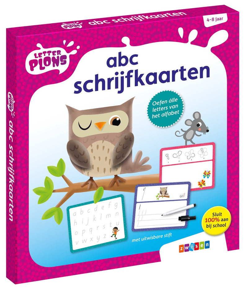 Zwijsen letterplons abc schrijfkaarten