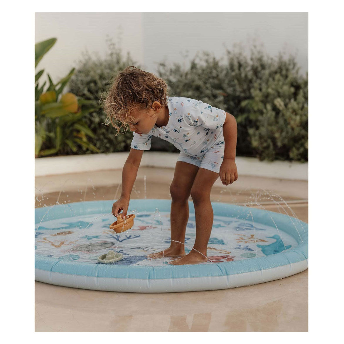 Little dutch ocean dreams sprinklermat 150 cm blauw