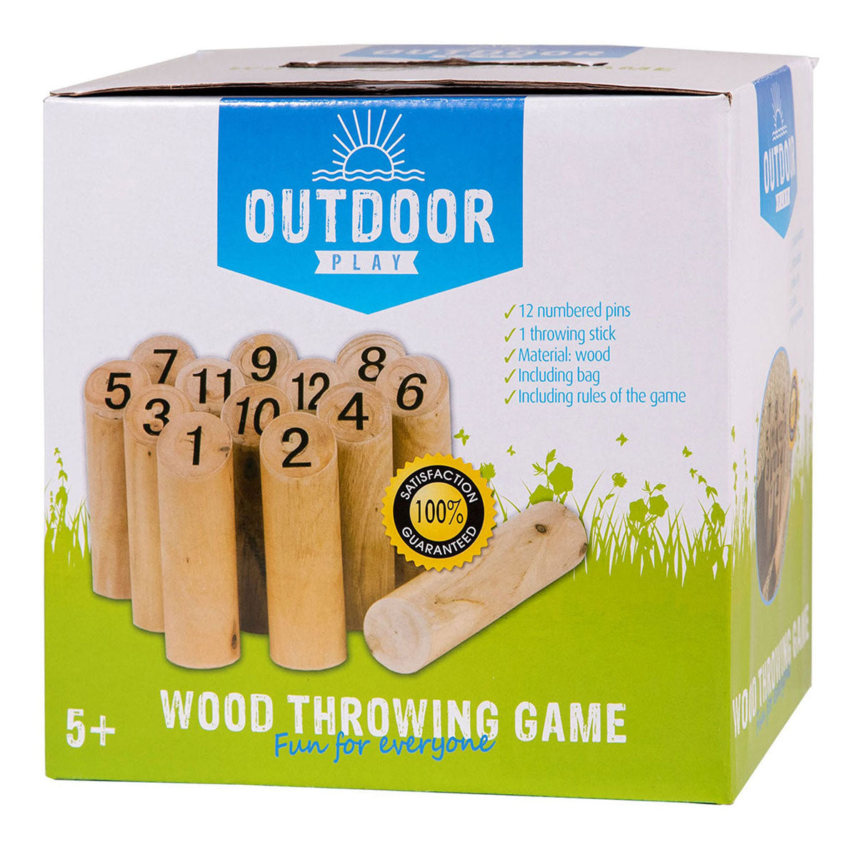 Outdoor play wood throw game