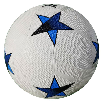 Sportx voetbal rubber blue star 360-380gr