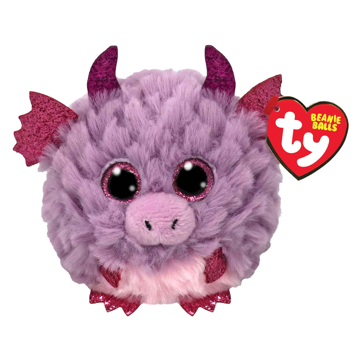 Ty beanie ty teeny puffies spark dragon, 10cm