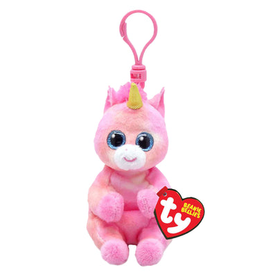 Ty beanie babies bellies clip skylar unicorn, 10cm