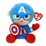 Ty beanie babies marvel captain america soft, 15cm - afbeelding 2